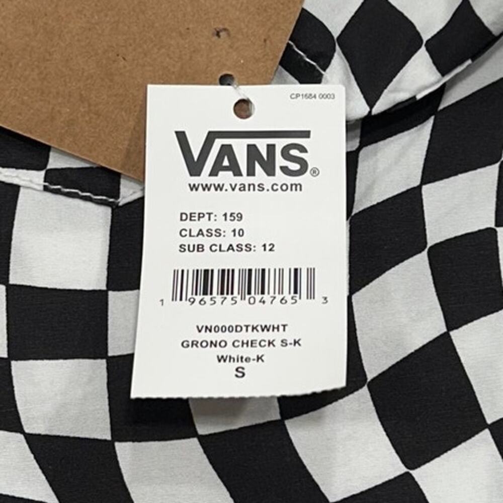 Vans Y2K Grunge Checkered Button Up Men's Shirt NWT Size S New - Picture 6 of 8